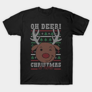 Funny Deer Ugly Christmas Sweater T-Shirt